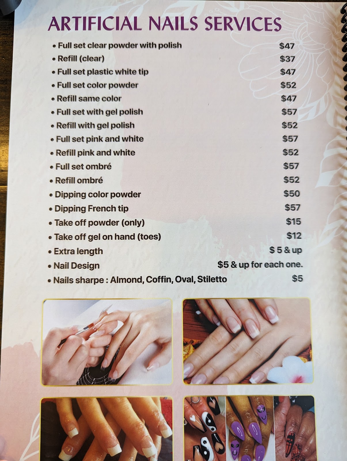 Nail work at Nails of Beauty in Jersey Village