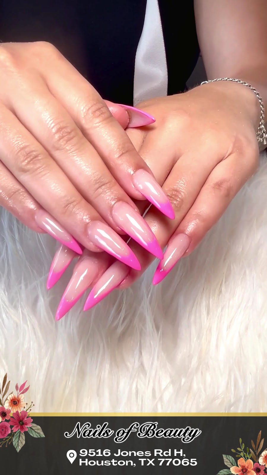 Nail work at Nails of Beauty in Jersey Village